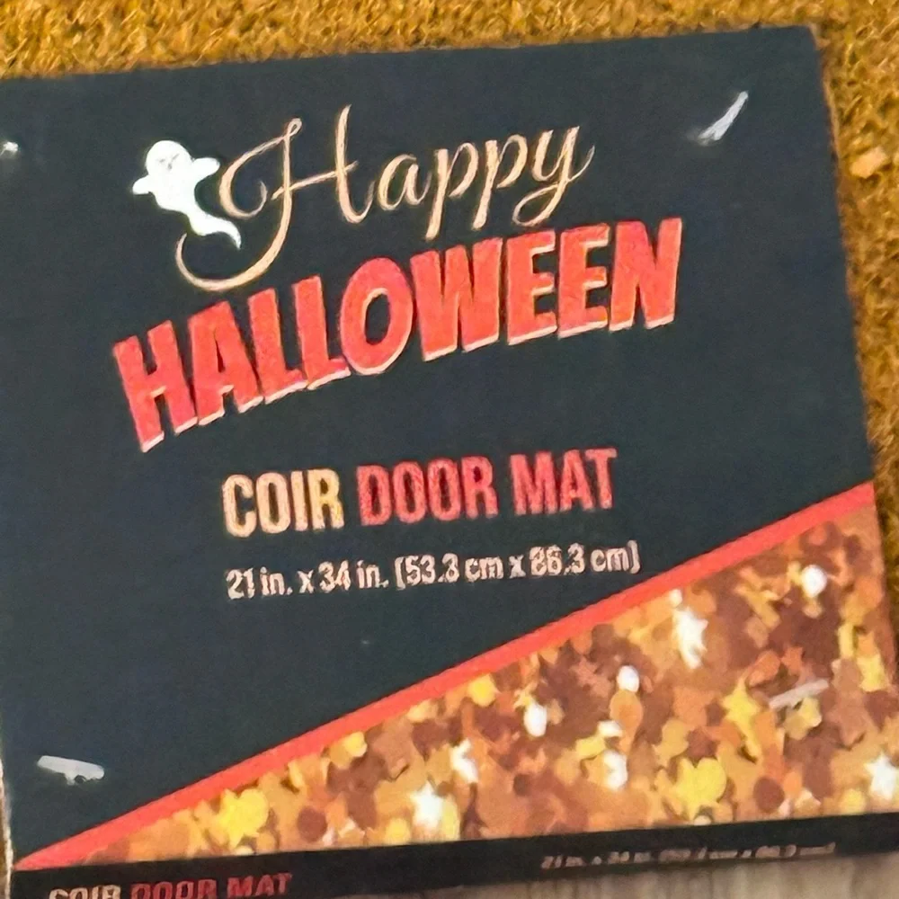 Halloween Trick or Treat Doormat ~ Candy Corn Shaped